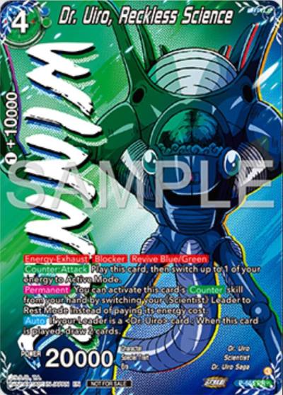 Dr Uiro Reckless Science Winner P-655 Tournament Promotion Cards Dragonball Super card