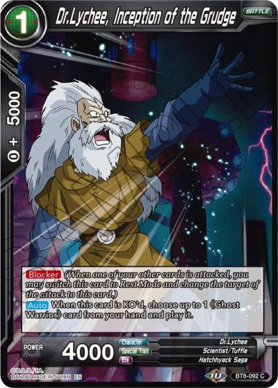 DrLychee Inception of the Grudge Foil BT8-092 Malicious Machinations Dragonball Super card