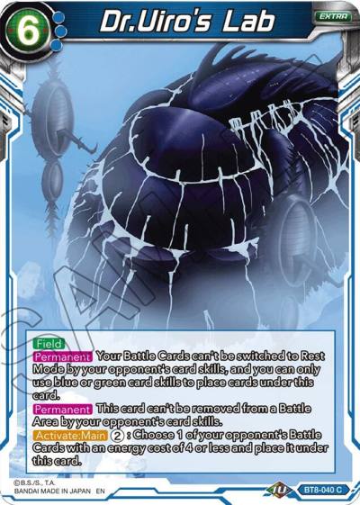 DrUiros Lab BT8-040 Malicious Machinations Dragonball Super card