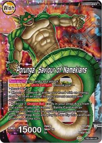 Dragon Ball Porunga Saviour of Namekians TB3-064 Clash of Fates Dragonball Super card