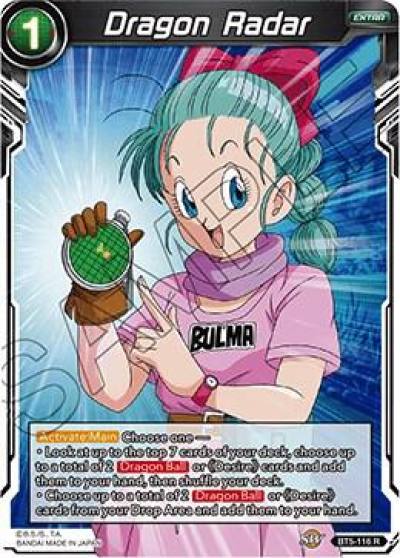 Dragon Radar BT5-116 Miraculous Revival Dragonball Super card