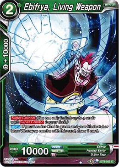 Ebifrya Living Weapon BT8-059 Malicious Machinations Dragonball Super card