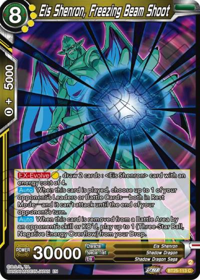 Eis Shenron Freezing Beam Shoot BT25-113 Legend of the Dragon Balls Dragonball Super card