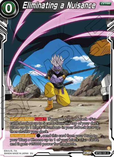 Eliminating a Nuisance Foil BT22-131 Critical Blow Dragonball Super card