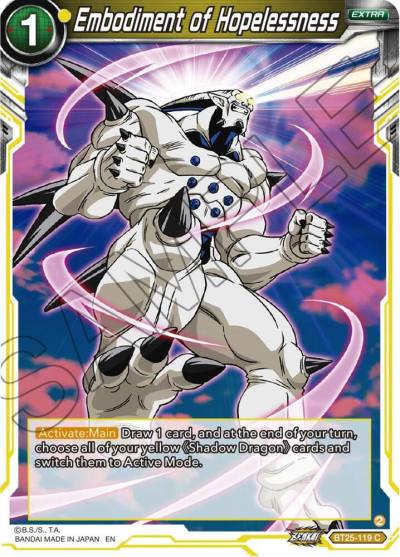 Embodiment of Hopelessness BT25-119 Legend of the Dragon Balls Dragonball Super card