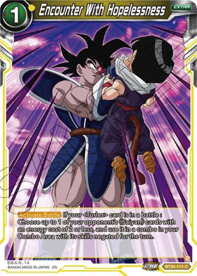 Encounter With Hopelessness BT24-111 Beyond Generations Dragonball Super card