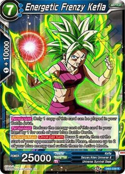 Energetic Frenzy Kefla DB2-039 Draft Box 05 - Divine Multiverse Dragonball Super card