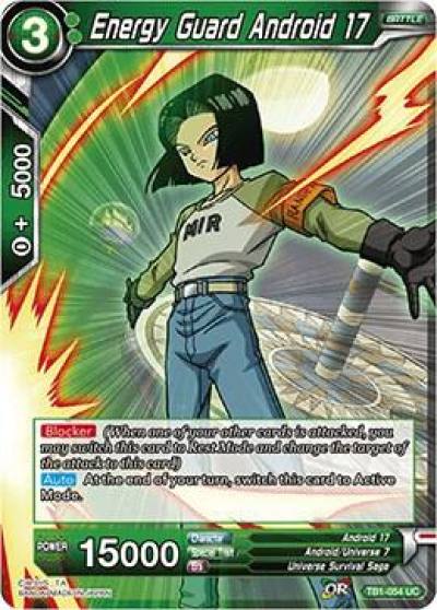 Energy Guard Android 17 TB1-054 Tournament of Power Dragonball Super card