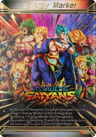 Energy Marker Assault of the Saiyans M-20 Prismatic Clash Dragonball Super card