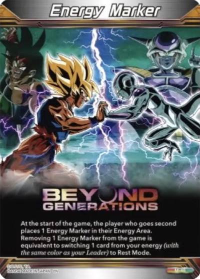 Energy Marker Beyond Generations M-48 Three Glorious Fighters Dragonball Super card