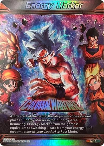 Energy Marker Colossal Warfare Silver M-17 Prismatic Clash Dragonball Super card