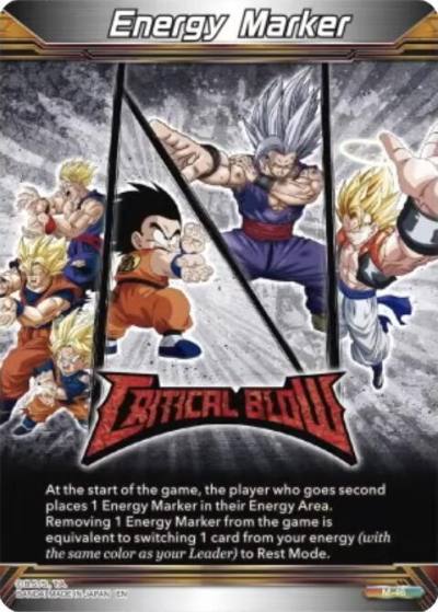 Energy Marker Critical Blow M-46 Three Glorious Fighters Dragonball Super card