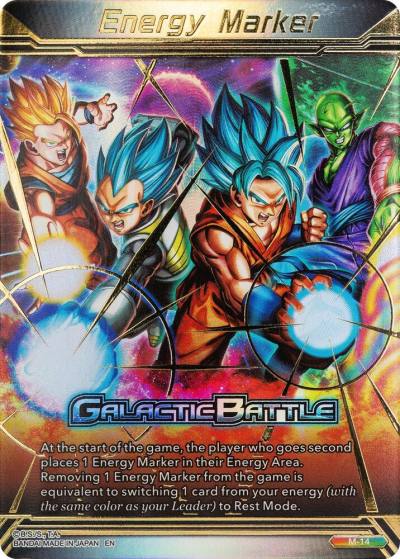 Energy Marker Galactic Battle M-14 Prismatic Clash Dragonball Super card