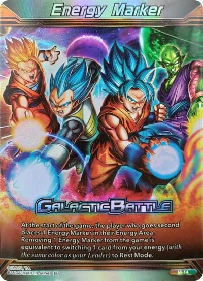 Energy Marker Galactic Battle Silver M-14 Prismatic Clash Dragonball Super card