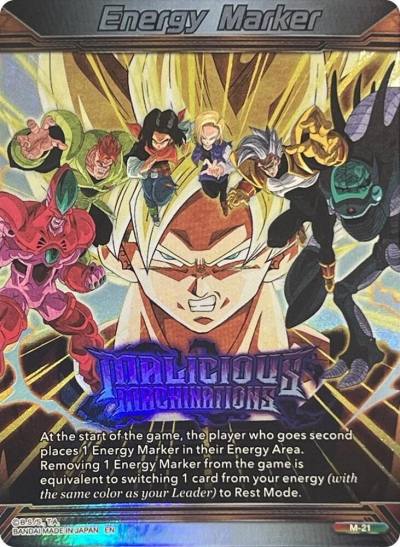 Energy Marker Malicious Machinations Silver M-21 Prismatic Clash Dragonball Super card