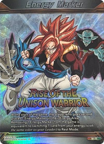 Energy Marker Rise of the Unison Warrior Silver M-23 Prismatic Clash Dragonball Super card