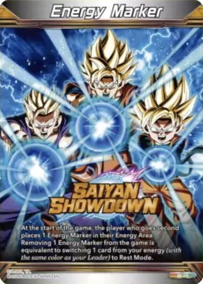 Energy Marker Saiyan Showdown M-28 Fearsome Rivals Dragonball Super card