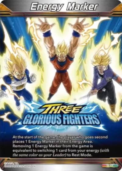 Energy Marker Three Glorious Fighters M-54 Three Glorious Fighters Dragonball Super card