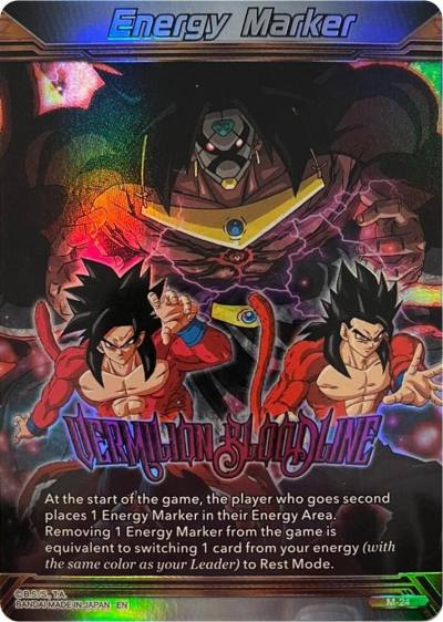 Energy Marker Vermilion Bloodline M-24 Fearsome Rivals Dragonball Super card