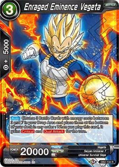 Enraged Eminence Vegeta DB2-134 Draft Box 05 - Divine Multiverse Dragonball Super card