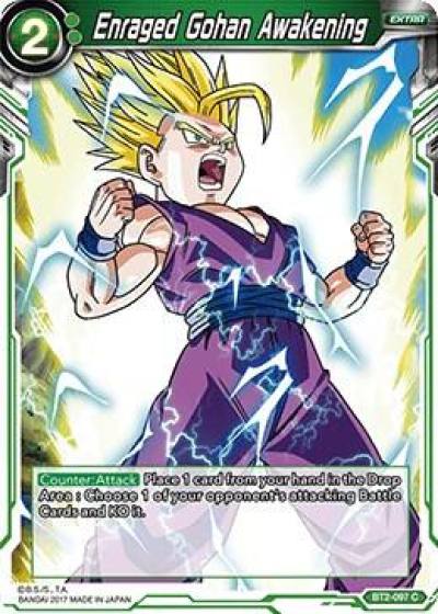 Enraged Gohan Awakening BT2-097 Union Force Dragonball Super card