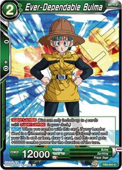 Ever Dependable Bulma TB3-041 Clash of Fates Dragonball Super card