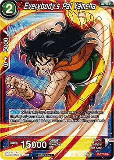 Everybodys Pal Yamcha P-077 Promotion Cards Dragonball Super card