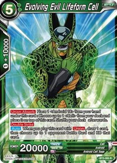 Evolving Evil Lifeform Cell BT2-085 Union Force Dragonball Super card
