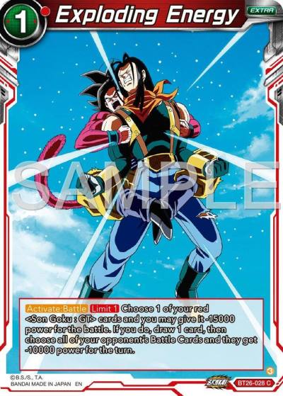 Exploding Energy BT26-028 Ultimate Advent Dragonball Super card