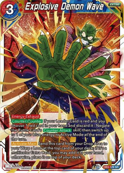 Explosive Demon Wave DB3-129 Draft Box 06 - Giant Force Dragonball Super card