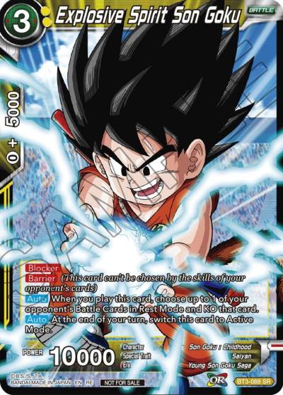 Explosive Spirit Son Goku Championship Selection Pack 2023 Vol2 Silver Foil BT3-088 Tournament Promotion Cards Dragonball Super card