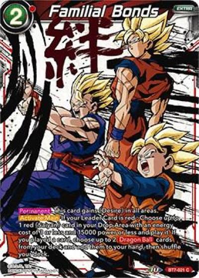 Familial Bonds Alternate Art BT7-021 Special Anniversary Set 2020 Dragonball Super card