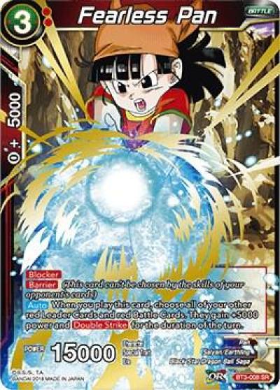 Fearless Pan BT3-008 Cross Worlds Dragonball Super card