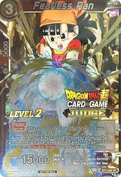 Fearless Pan Level 2 BT3-008 Judge Promotion Cards Dragonball Super card