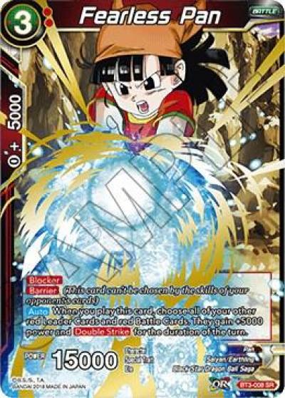 Fearless Pan Shatterfoil BT3-008 Draft Box 04 - Dragon Brawl Dragonball Super card