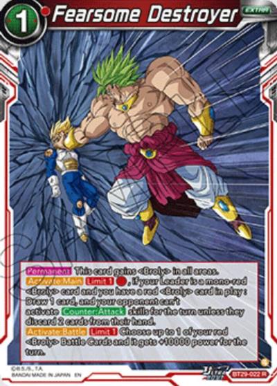 Fearsome Destroyer BT29-022 Fearsome Rivals Dragonball Super card