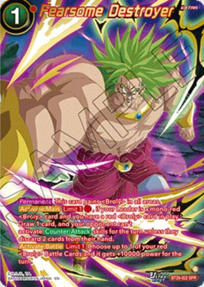 Fearsome Destroyer SPR BT29-022 Fearsome Rivals Dragonball Super card