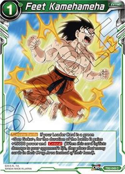 Feet Kamehameha Foil TB2-049 World Martial Arts Tournament Dragonball Super card
