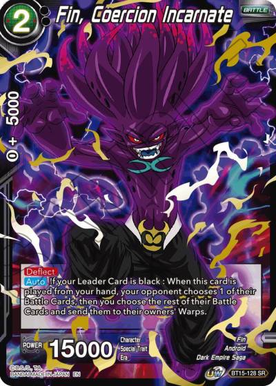 Fin Coercion Incarnate BT15-128 Saiyan Showdown Dragonball Super card