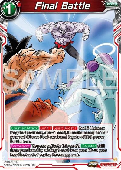 Final Battle BT27-025 History of Z Dragonball Super card