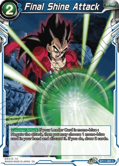 Final Shine Attack Foil BT11-060 Vermilion Bloodline Dragonball Super card