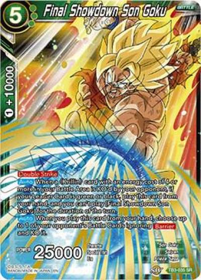 Final Showdown Son Goku Shatterfoil TB3-035 Draft Box 04 - Dragon Brawl Dragonball Super card