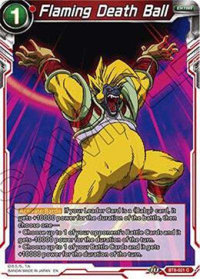 Flaming Death Ball BT8-021 Malicious Machinations Dragonball Super card