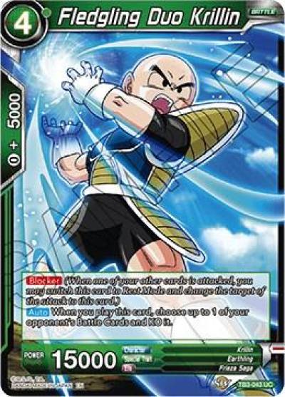 Fledgling Duo Krillin TB3-043 Clash of Fates Dragonball Super card