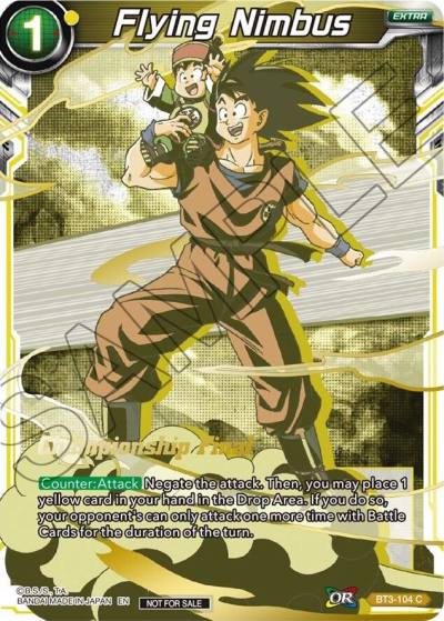 Flying Nimbus Championship Final 2019 BT3-104 Tournament Promotion Cards Dragonball Super card
