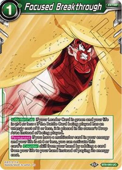 Focused Breakthrough BT8-065 Malicious Machinations Dragonball Super card