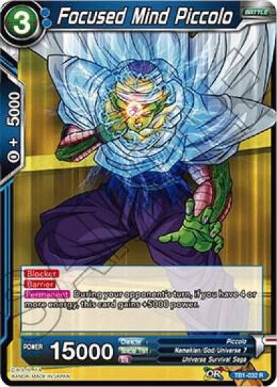 Focused Mind Piccolo Shatterfoil TB1-032 Draft Box 04 - Dragon Brawl Dragonball Super card