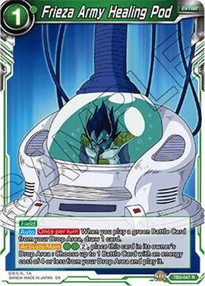 Frieza Army Healing Pod TB3-047 Clash of Fates Dragonball Super card