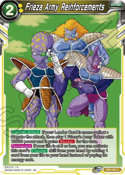 Frieza Army Reinforcements EB1-48 Battle Evolution Booster Dragonball Super card