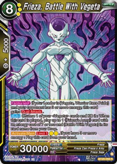 Frieza Battle With Vegeta BT29-068 Fearsome Rivals Dragonball Super card